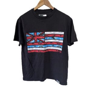 Hawaii's Finest Men's Camouflage Hawaiian Hae Novelty Ianuali 2023 T-Shirt M